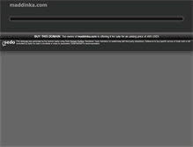 Tablet Screenshot of maddinka.com